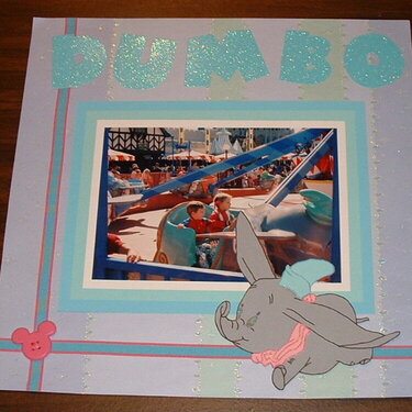 Dumbo  1987 pg 1 with paper piecing by hand