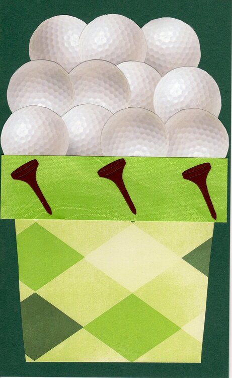 Golf Ball Bucket Card