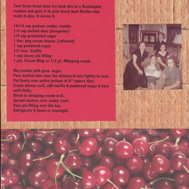 Cherry Delight  Heritage Recipe Album