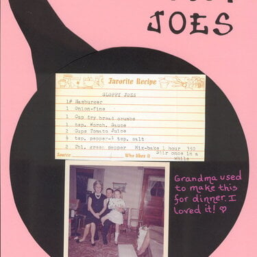 Sloppy Joes   Heritage Recipe Album