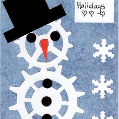 snowman tim holz christmas card challenge & holidays with Sizzix challenge