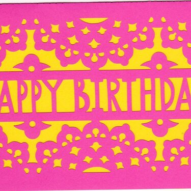 Happy Birthday card  from Cameo store :)
