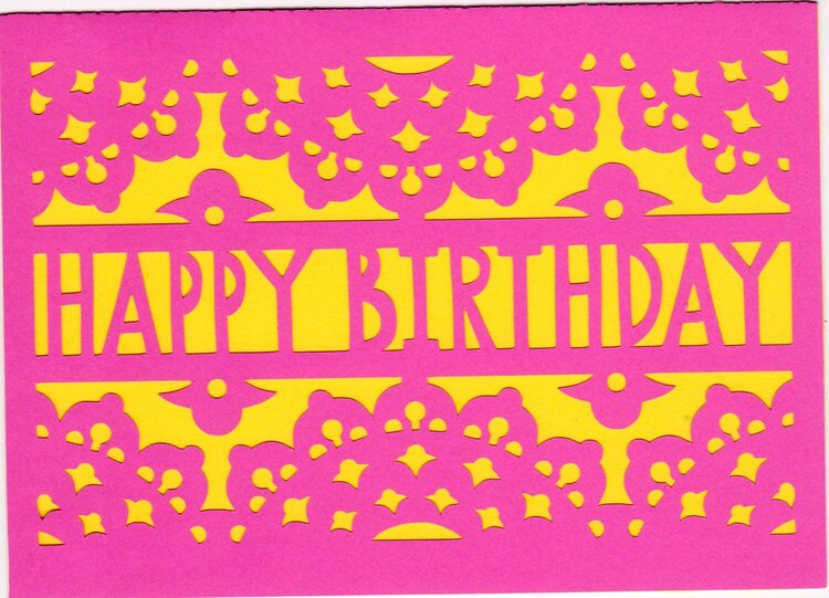 Happy Birthday card  from Cameo store :)