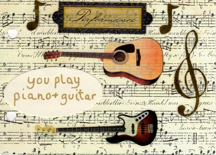 you play piano &amp; guitar  pg 31