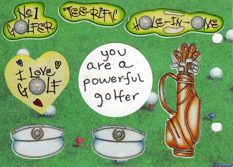 you are a powerful golfer   pg 8