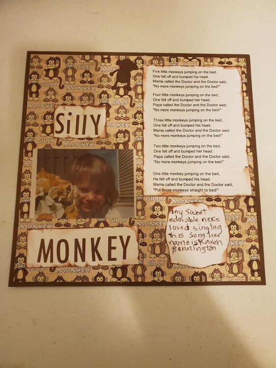 Silly Monkey  Karen Bennington  sept heritage challenge