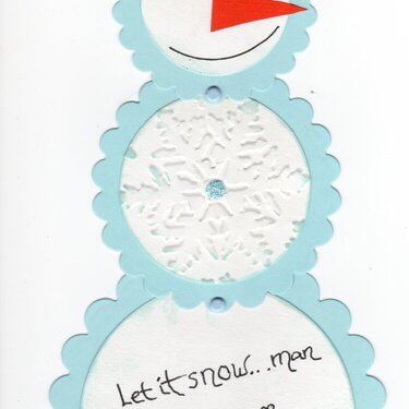 Snowman card open 2014