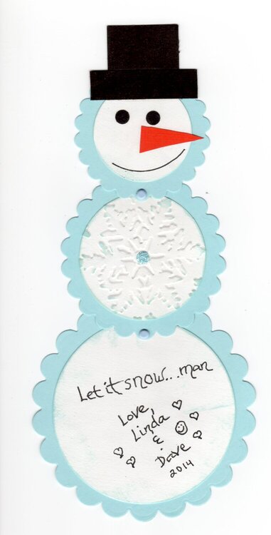 Snowman card open 2014