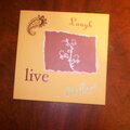 live, laugh and reflect card