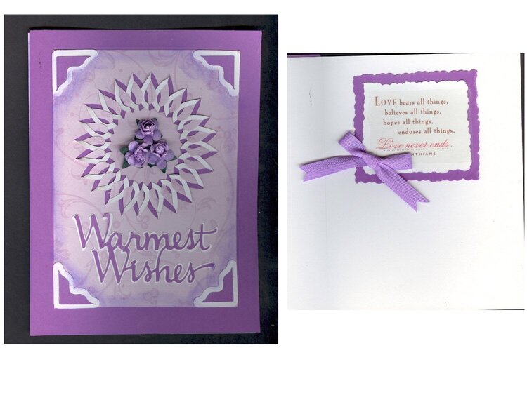 Lavender Wedding Card