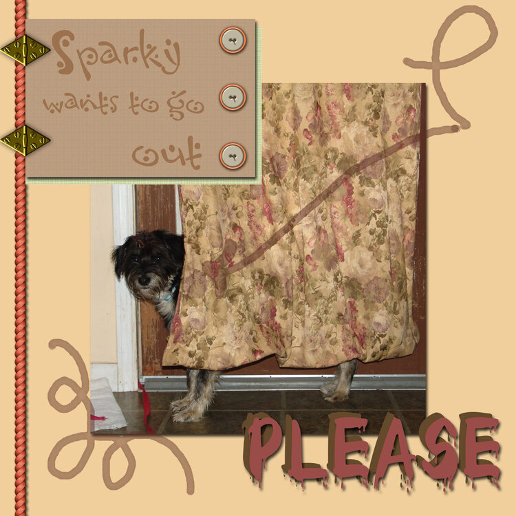 Sparky wants out