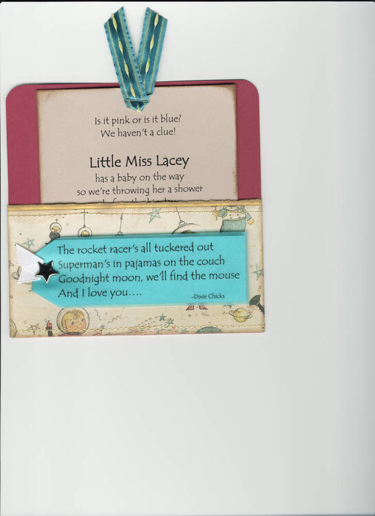 Lacey baby shower invite
