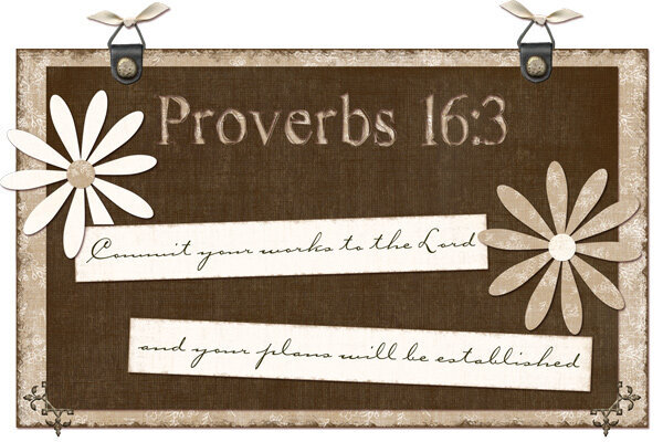 Proverbs 16:3 **Scripture Cards**