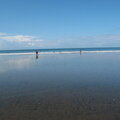 Tide out at the beach