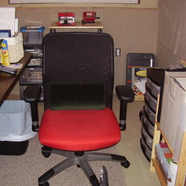 scrap room after - new chair