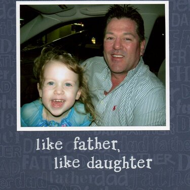 Like father, like daughter