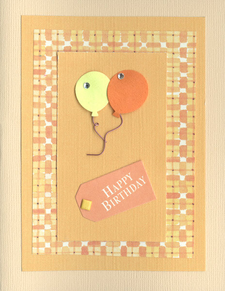 Orange Birthday card