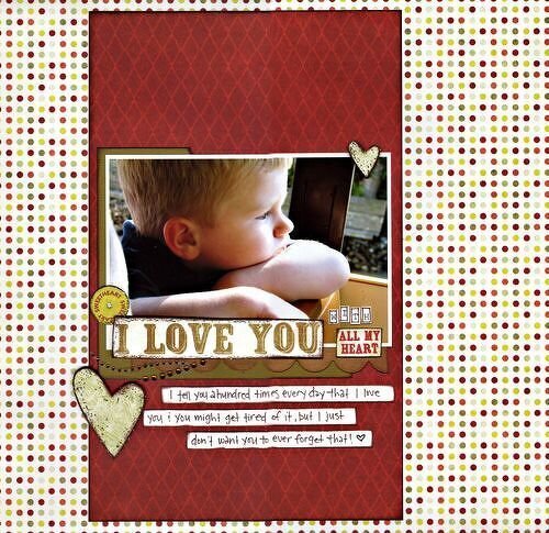 I Love You *My Scrapbook Nook Feb Kit*