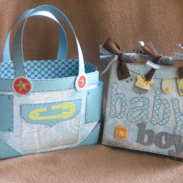 paper diaper bag &amp; paper bag album