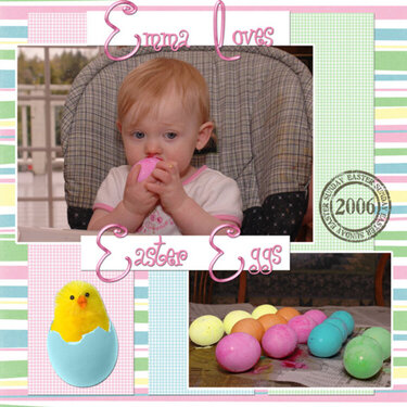 Emma Loves Easter Eggs!