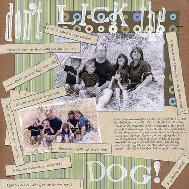 Don&#039;t Lick the Dog--Apr/May PK