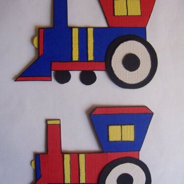 Paper Piecing - trains