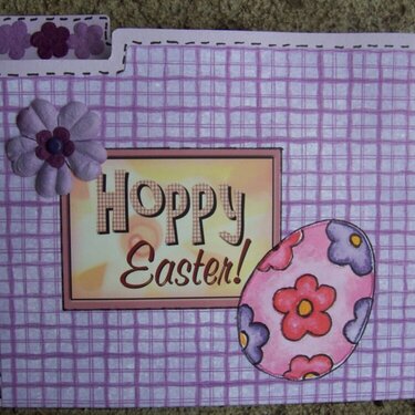 Easter File Folder card