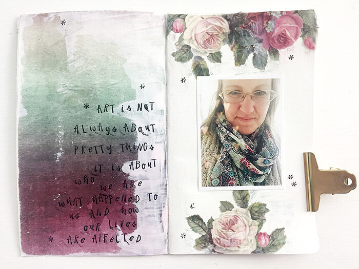 Art Is | Mixed Media in a Traveler&#039;s Notebook