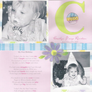 My First Scrapbook Pages