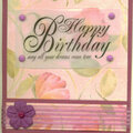 Happy Birthday Card Feminine