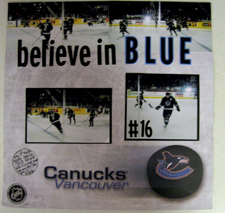 Believe in Blue - Canucks