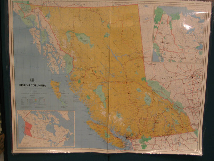 13. Map of the Province you were born: Beautiful BC