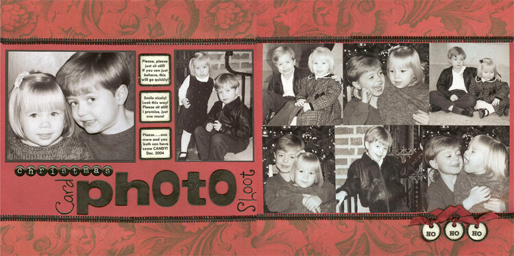 Christmas card photo shoot 2004