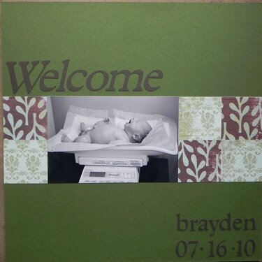 Welcome Brayden