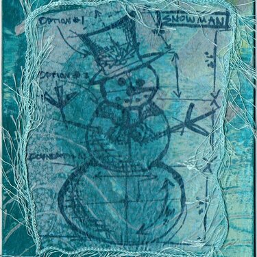 Snowman Note Card
