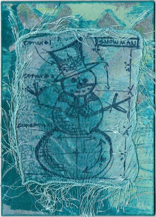 Snowman Note Card