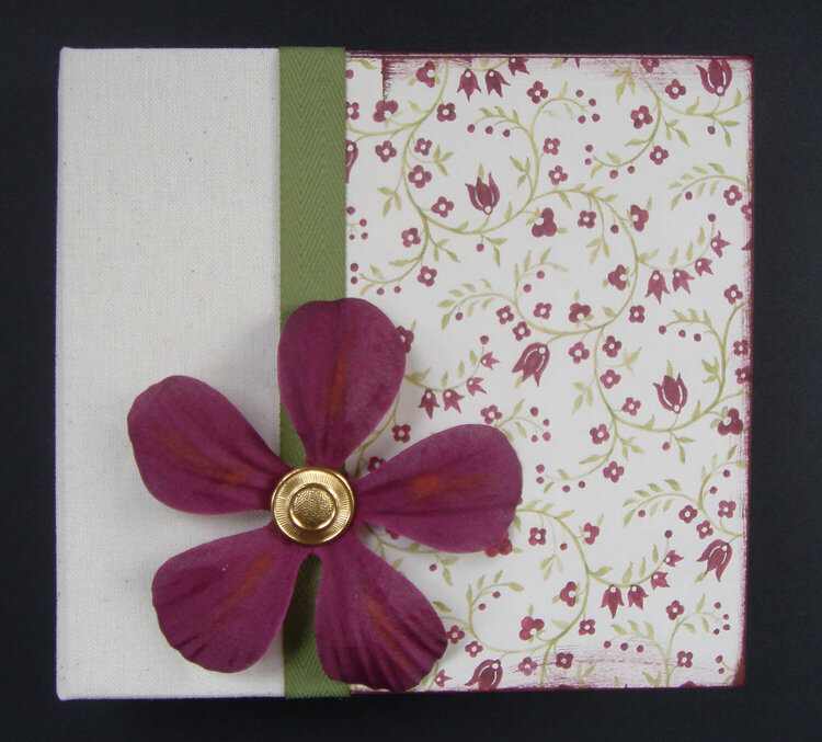 Mini Album cover - purple flower
