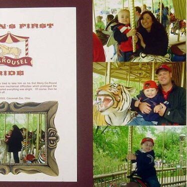 Justin&#039;s First Carousel Ride