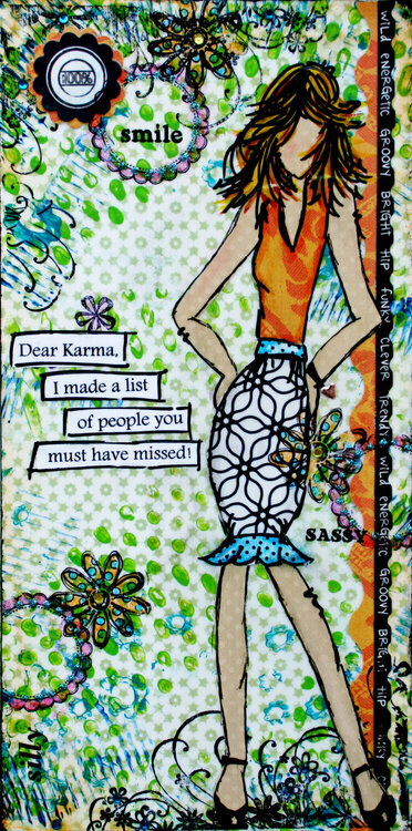 Dear Karma Mixed Media Canvas