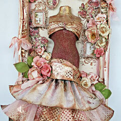 Dress Form Canvas **New Prima Love Clippings"