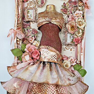 Dress Form Canvas **New Prima Love Clippings&quot;