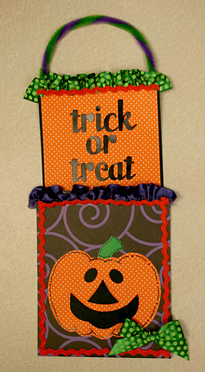 Halloween Treat Bag Card