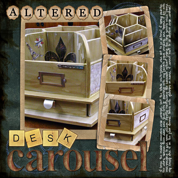 Altered Making Memories Desk Carousel