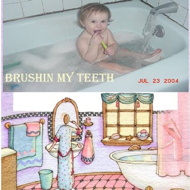 Brushin my teeth