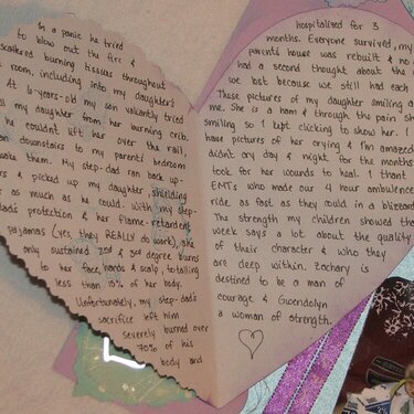 Inside journal heart for Courage LO
