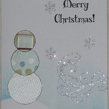 Merry Christmas Snowman card