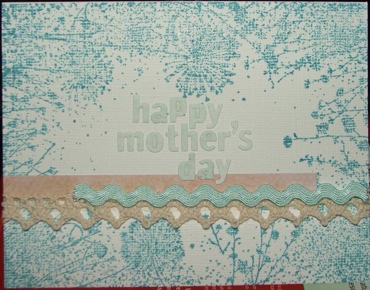 Mother&#039;s Day card for NSD challenge