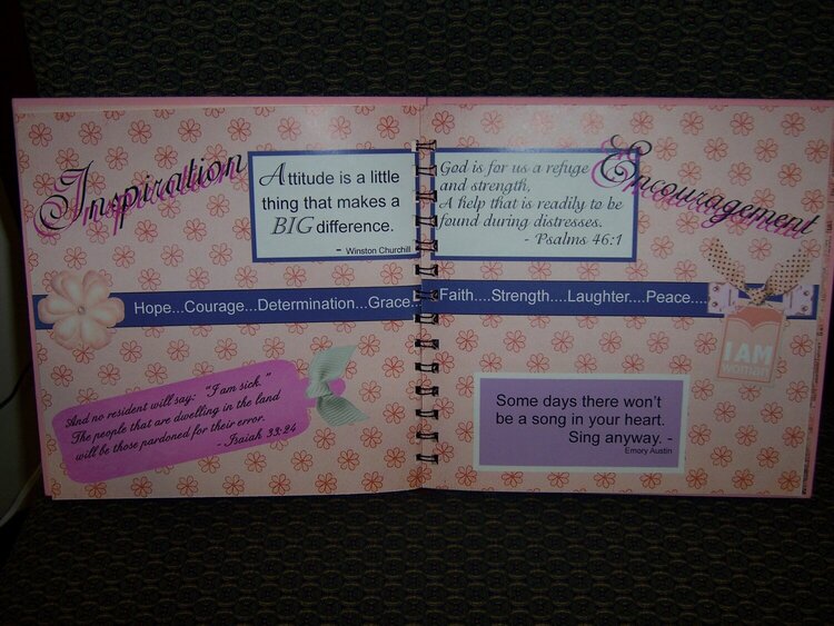 Card Album - Inside pages 5 and 6 Inspiration Pages