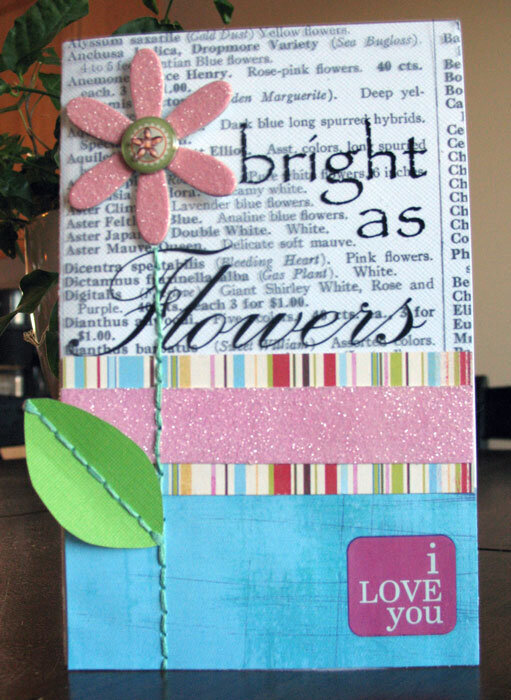 Bright as Flowers Card