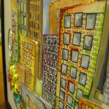 Prima Paintables Wall Hanging City Detail